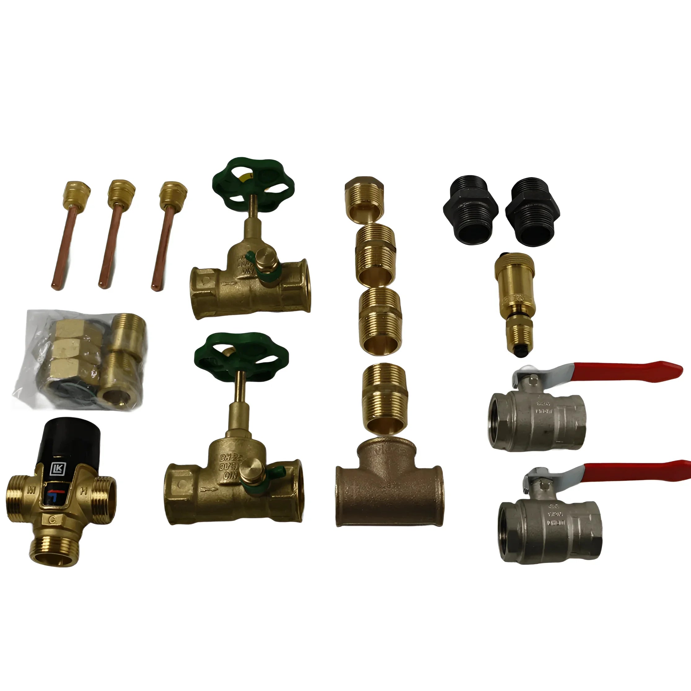 Plumbing parts assortment for Sunex Fish S15 X with solar rohrstopfen and S15 Anschlusskasten
