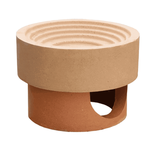 Terrakotta-Tontopfständer für Keramikschornstein NIKO UNI, einfache Montage