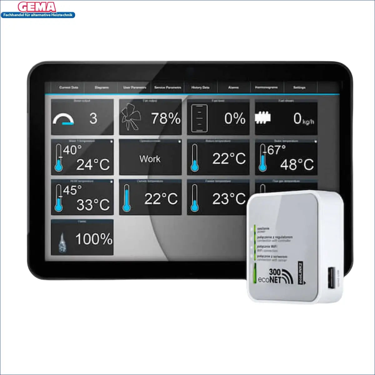 Smart Home Monitoring System mit ecoNET Software für bequeme Steuerung und ideale Lösung
