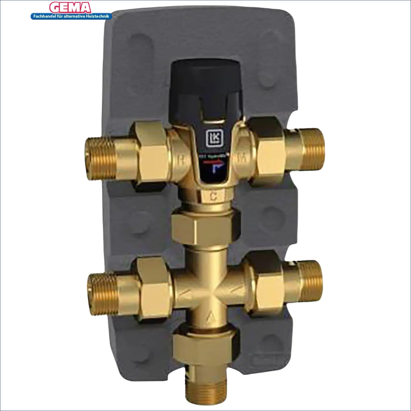 Brass Thermostatventil für Warmwasserzirkulation im HydroKit HWC 3/4 kompaktes Kit