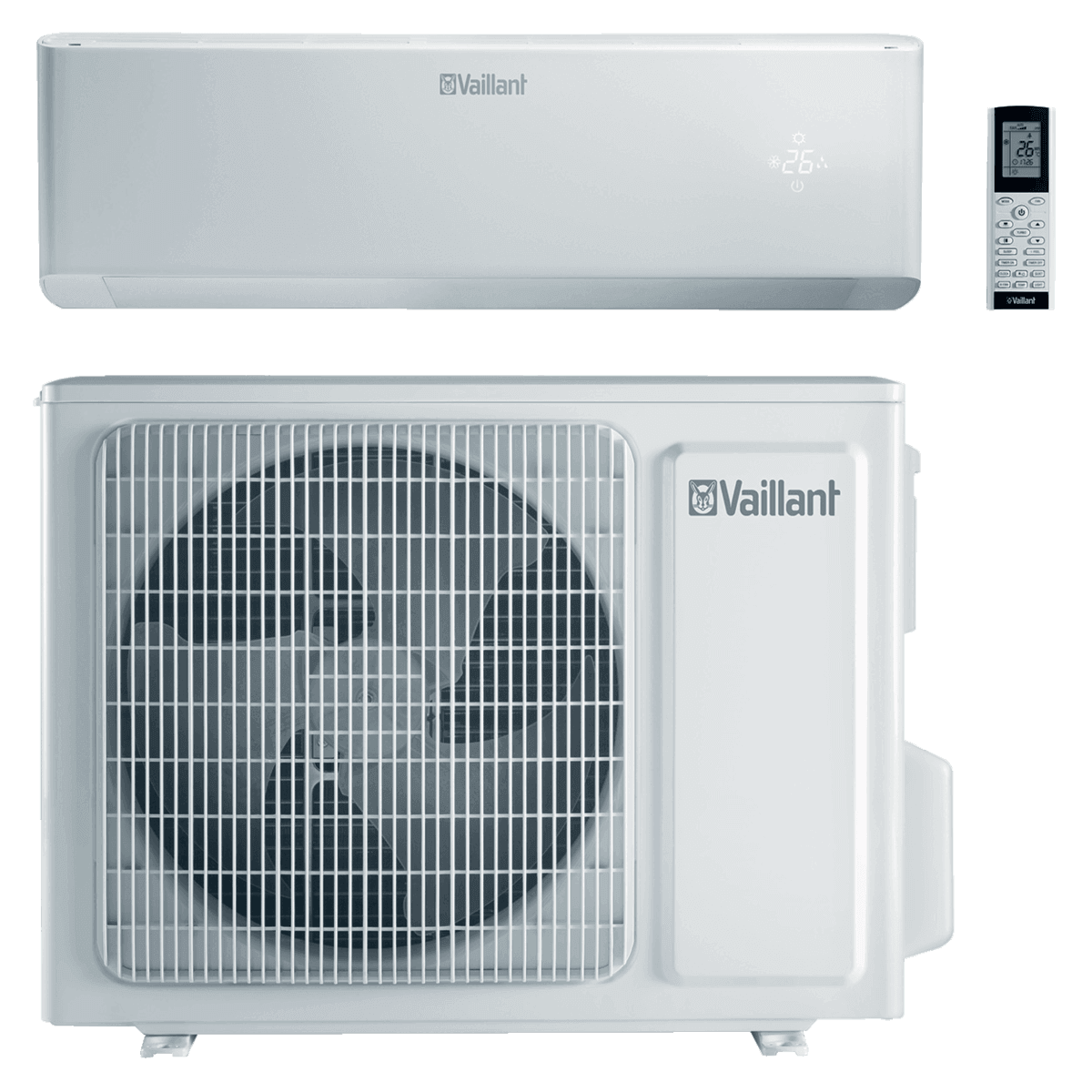 Weißes Klimagerät Vaillant klimavair exklusiv für optimales Wohlfühlklima