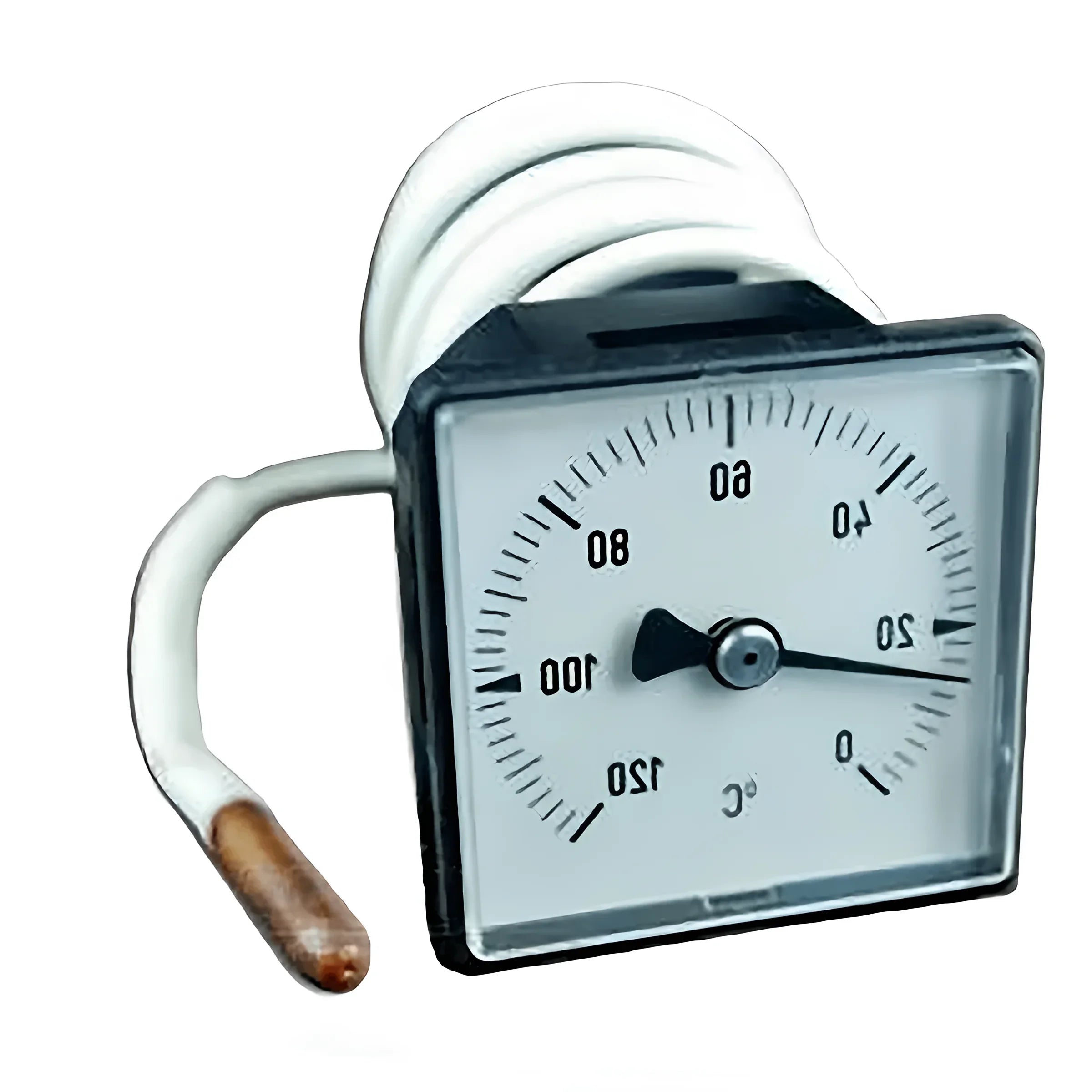 Square Thermometer mit Coiled Probe für Defro DS Heizkessel, analoges Thermometer Defro