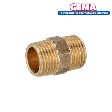 Rotgussdoppelnippel.