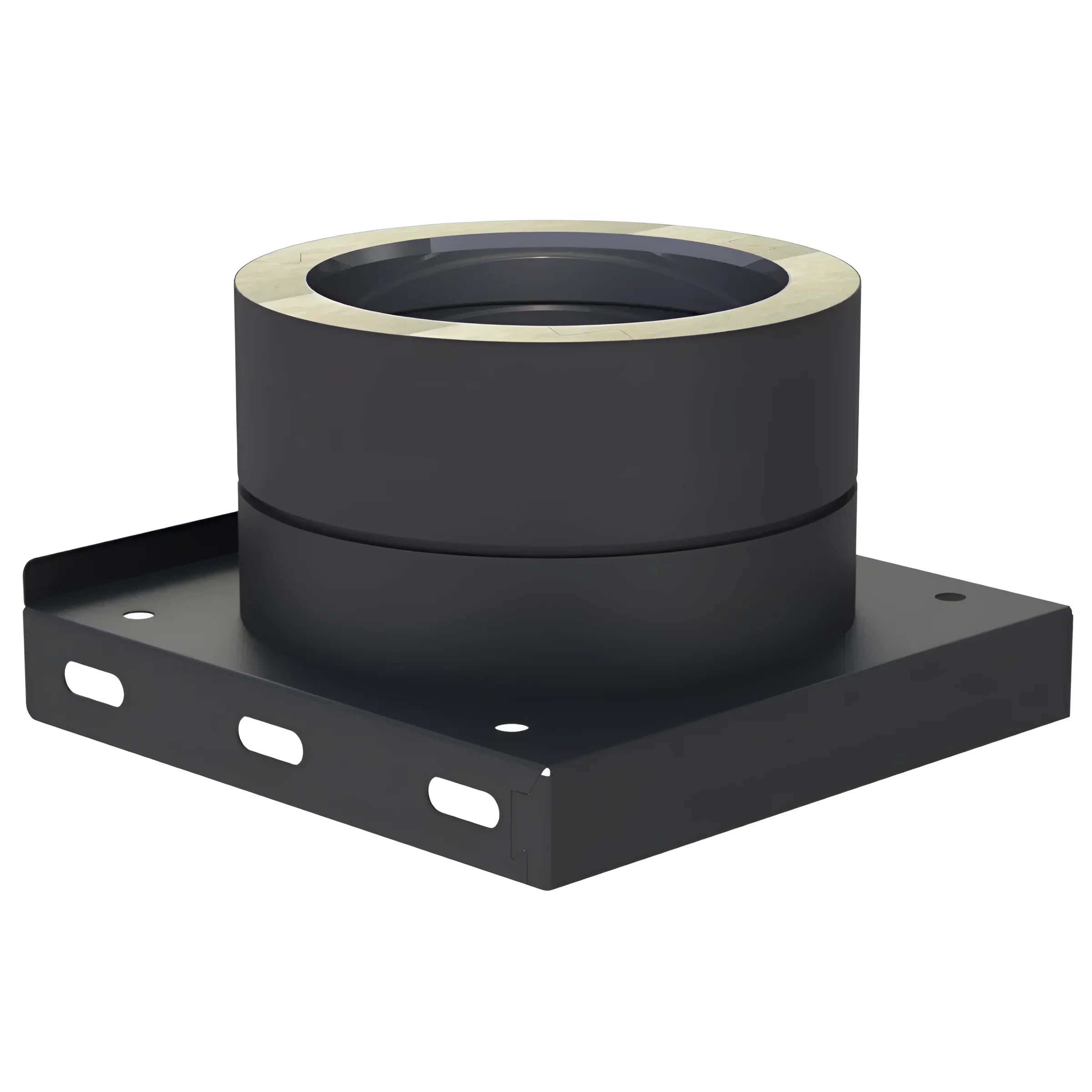 Schwarze Metalldschmauerstütze DW Neo 150 für modernes Design und anspruchsvolle Anwendungen