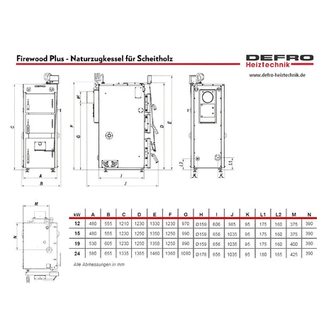 Defro Firewood Plus 15 kW Vergaserkessel - Effiziente Holzheizung 🔥💡.