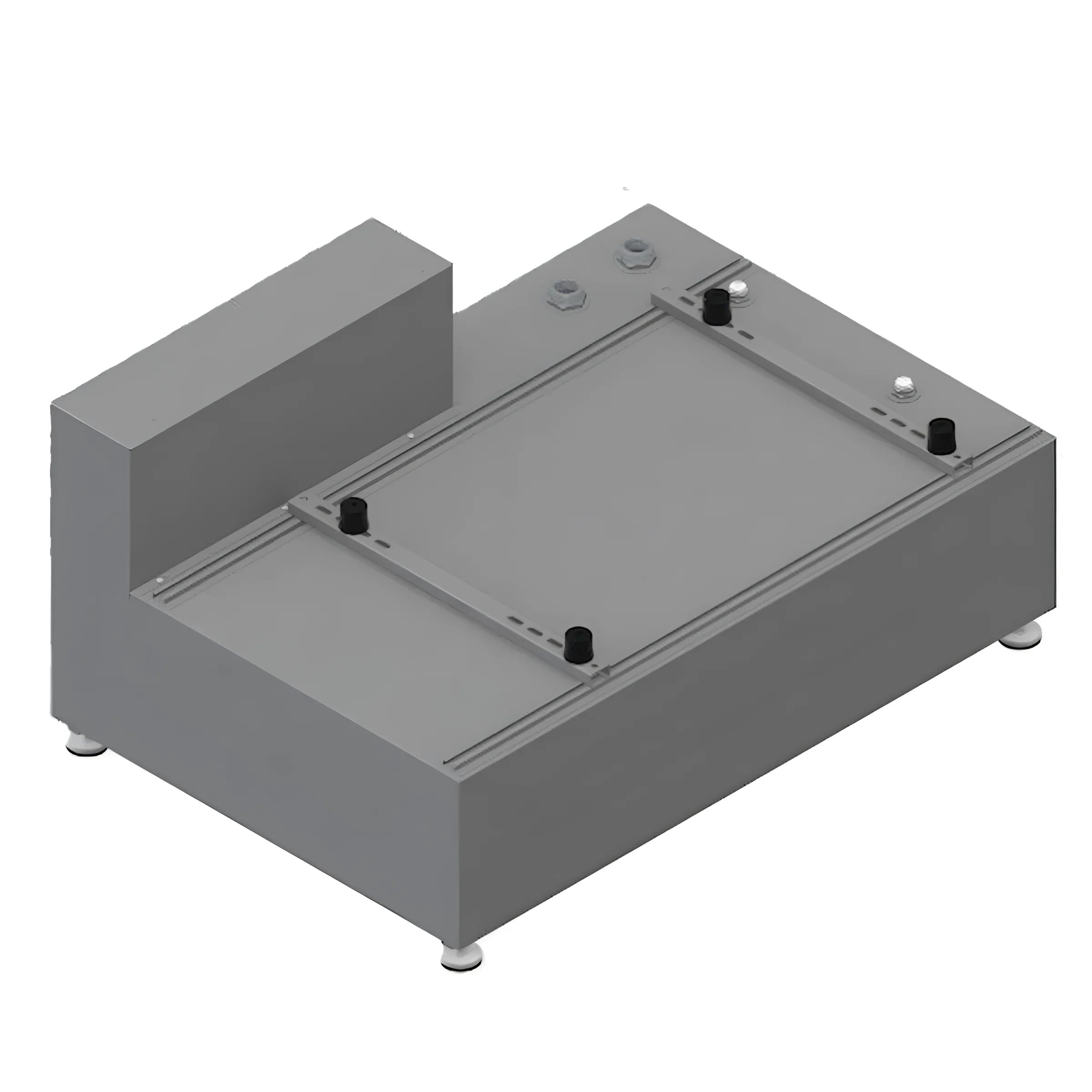 Ultraflacher rechteckiger Pufferspeicher 💧 Bomber 100B für Boiler mit 100 Litern, ideal für Außeneinsatz.