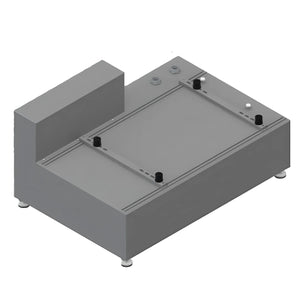 Ultraflacher rechteckiger Pufferspeicher 💧 Bomber 100B für Boiler mit 100 Litern, ideal für Außeneinsatz.