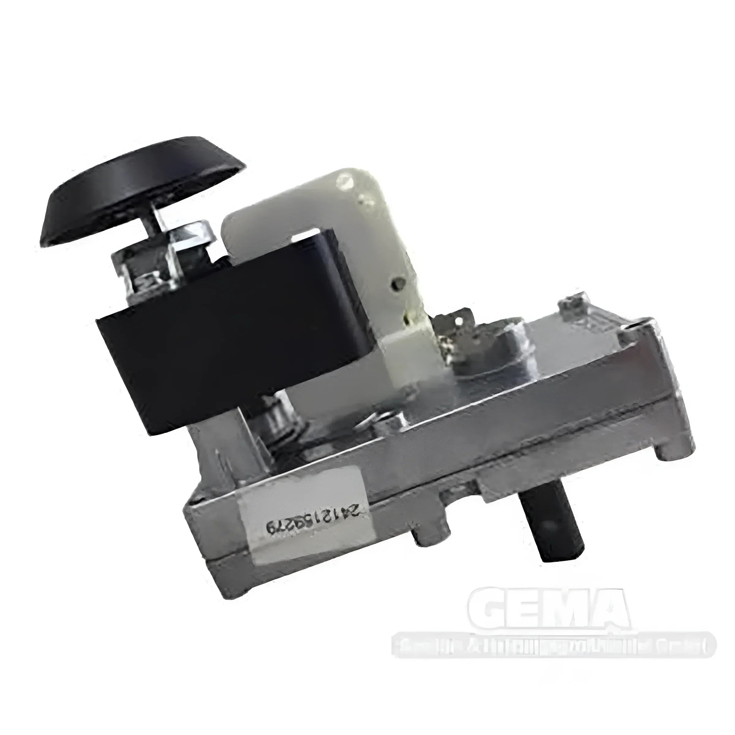 Silberfarbener Timermechanismus mit schwarzem Knopf für Viadrus Green Eko Therm Schneckenmotor