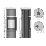 Oranier Arena W+ 2.0 – akumulační kamna