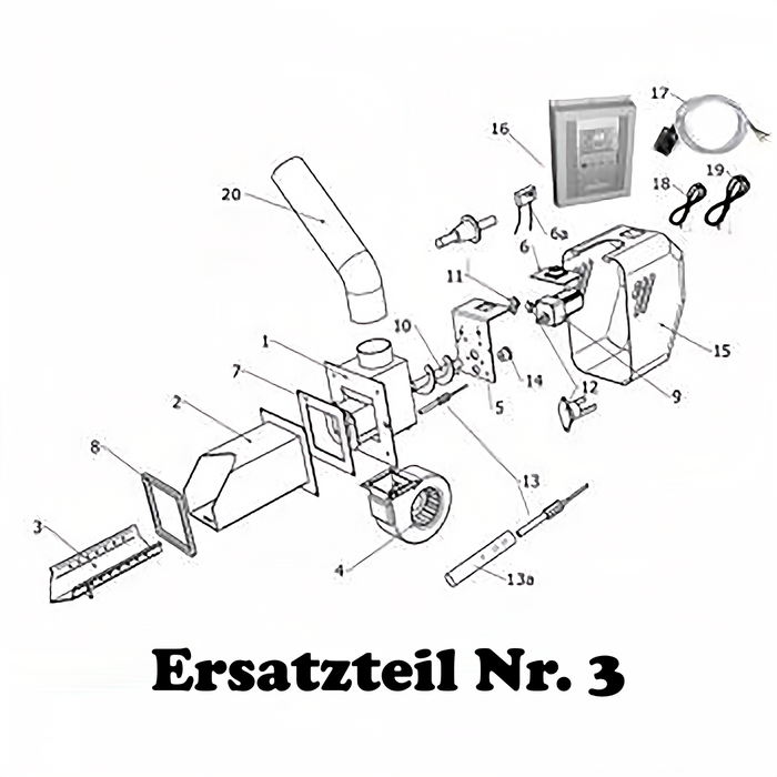 Piastra bruciatore / griglia bruciatore per il bruciatore a pellet Ecofire E1