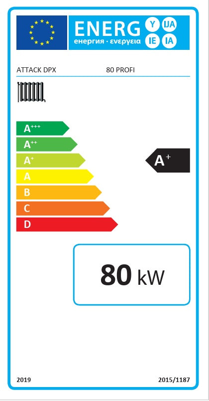 Caldaia a gassificazione di legna Attack DPX 80 Profi 80 kW