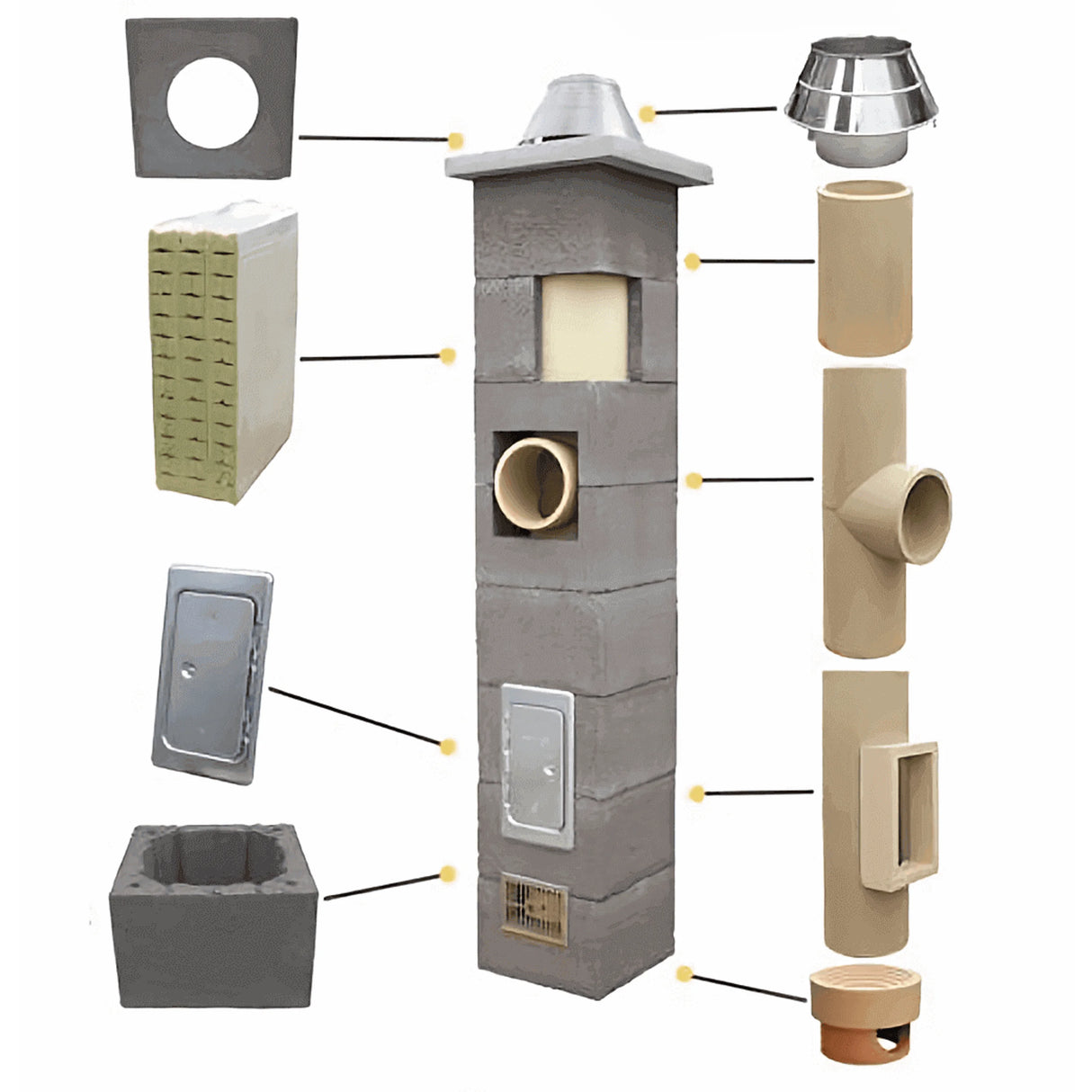 Niko Schornstein DN200 massive