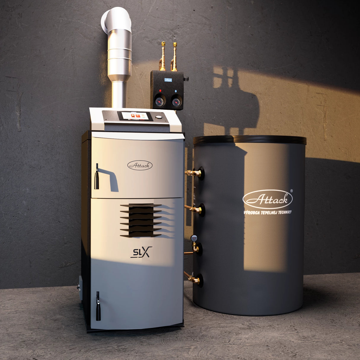 Gazéificateur à bois 25 kW ATTACK SLX 25 Profi