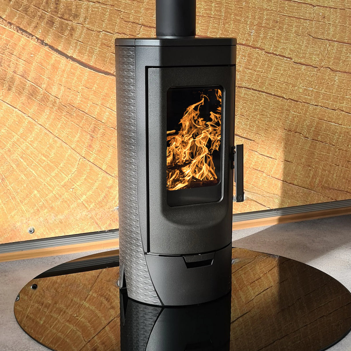 Cheminée design en fonte Plamen Tara – indépendante de l'air ambiant