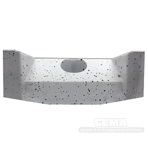 Speckled gray Viadrus U32 Schamottstein mit Mittelbohrung für U32 Heizkessel