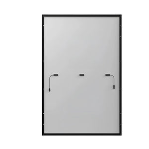 Rectanguläres Solarmodul mit schwarzem Rahmen für 1780Wp Balkonkraftwerk, inklusive hms-1600-4t Microinverter