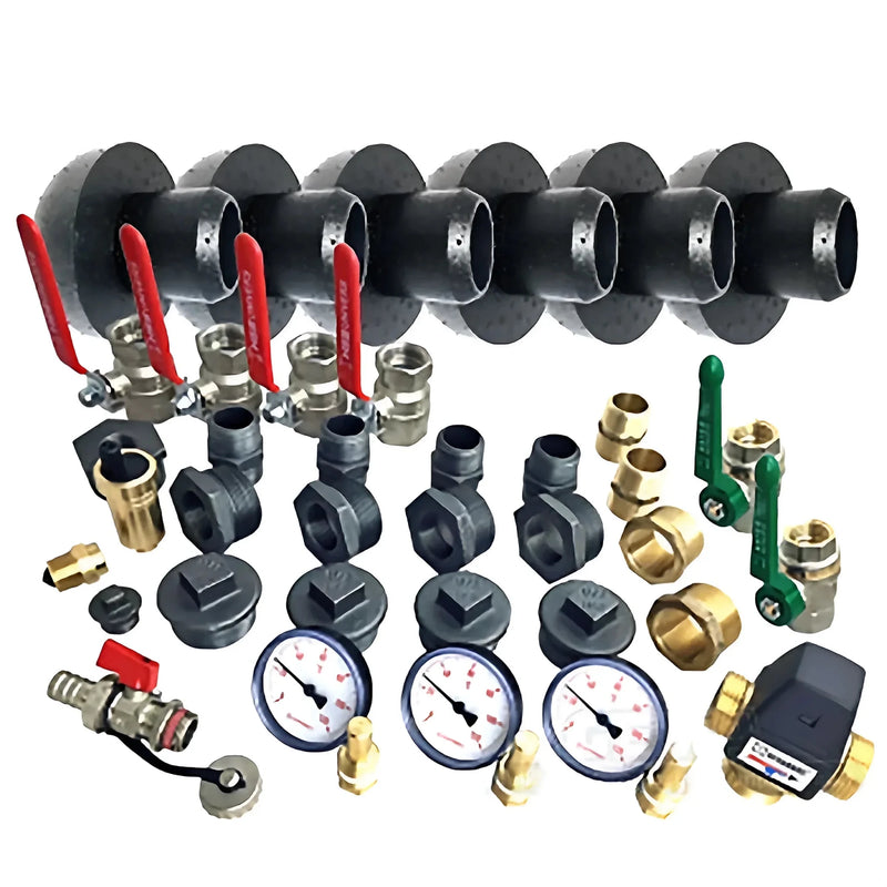 Anschlusspaket Pufferspeicher Heizung und Solar mit Isolierung - GEMA Shop