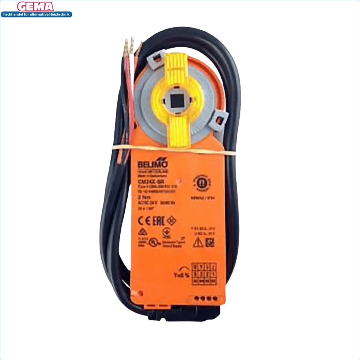 Orange Beleimo Klappenantrieb mit Kabeln für Attack Klappenantrieb / Stellmotor