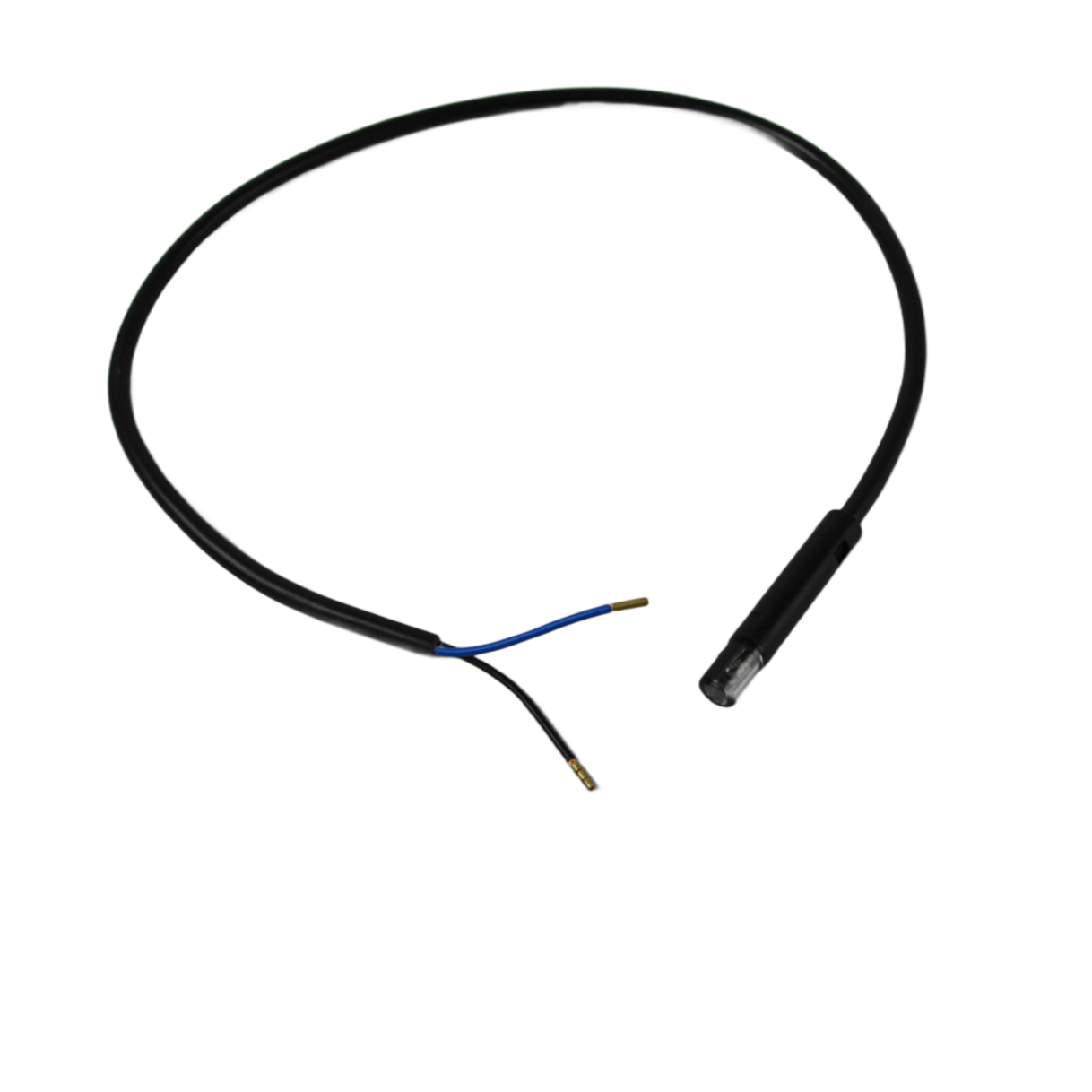 Schwarzes Kabel mit freiliegenden Drähten und Kamera für Attack Pelletkessel DPX Combi