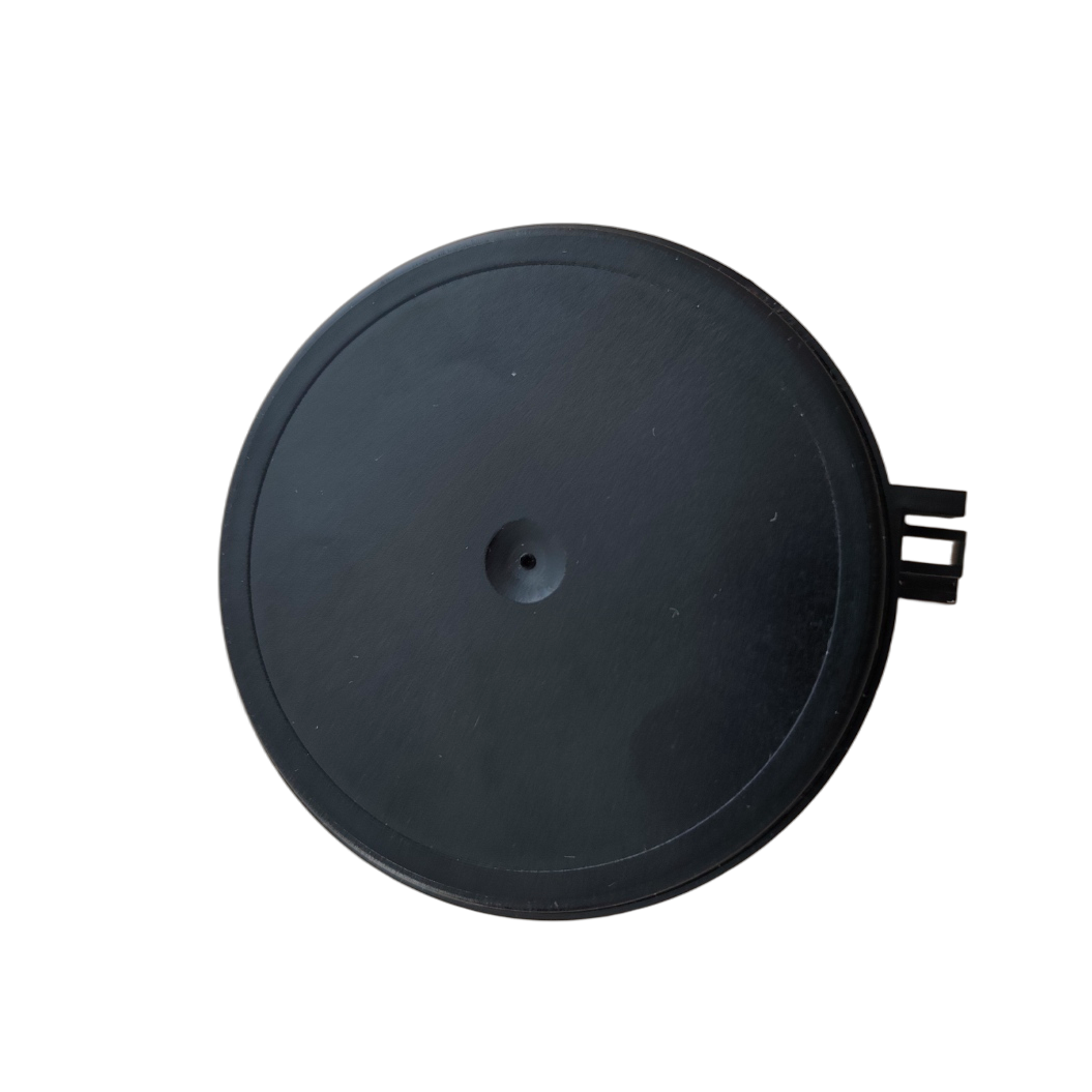 Schwarze Abdeckung für Unterdrucksensor von Pelletheizkessel Thermoflux Pelling 🔥💨, optimiert für sicheren Betrieb.