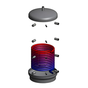 Explosionsansicht des thermoflux pelling komplettpaket thermoflux Pelling 35/150 mit Pufferspeicher