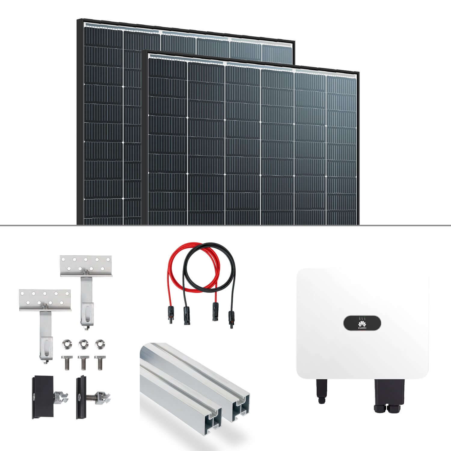 Solarkit für das PV Komplettpaket Huawei 15KW Schrägdachmontage Trina 435 Vertex S