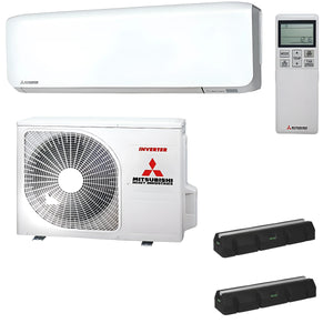 Mitsubishi Monosplit-Klimaanlage mit Fernbedienung ❄️ – Effizientes Raumklima für Schlafzimmer und Büros 🏢