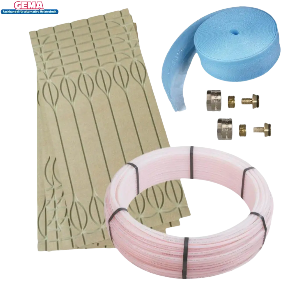 Drip Irrigation Kit für Öko Floor Flächenheizsystem Komplett Set 20,0m², ideal als Boiler-Zubehör
