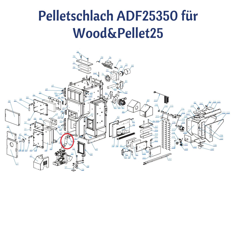 Pelletschlauch für Attack Wood&Pellet25 - GEMA Shop