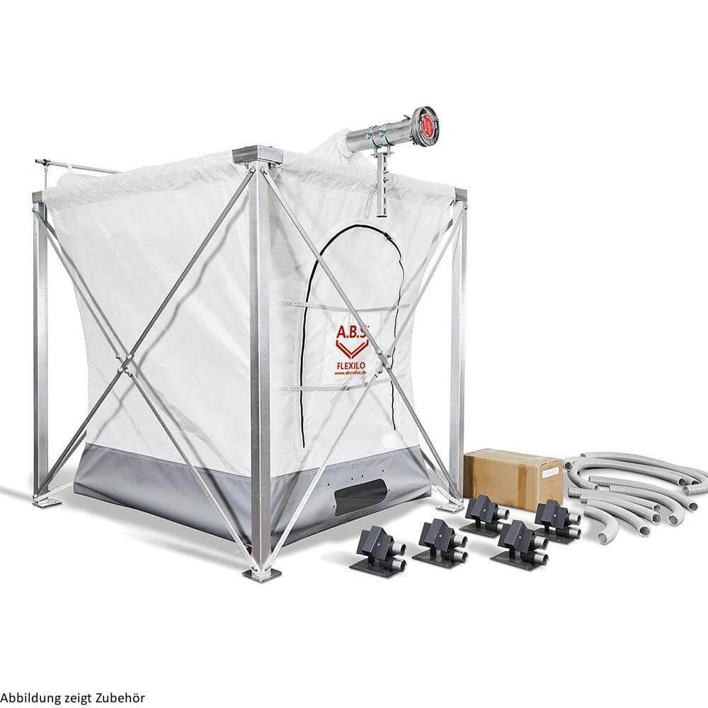 Pelletsilo FLACHBODEN inkl. Gestell - GEMA Shop