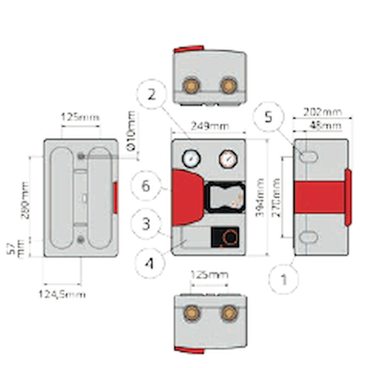 Pumpengruppe mit 3 - Wege - Mischer, Stellmotor und Wita - Hocheffizienzpumpe - GEMA Shop