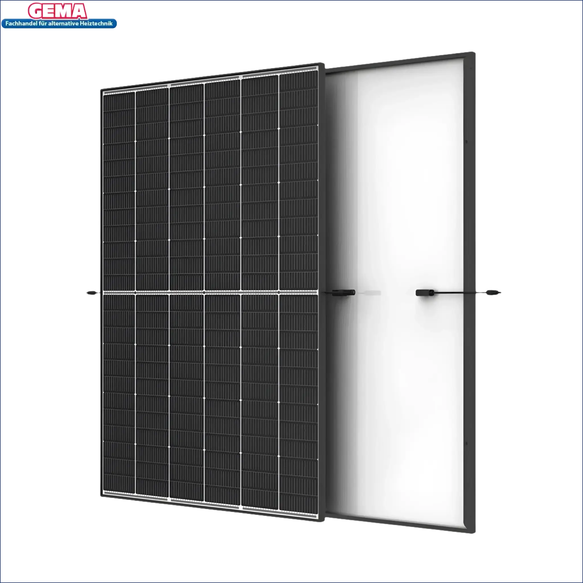 Bifaciales Solarpanel im PV Komplettpaket Huawei 8kW Schrägdach mit Vertex S+ Black
