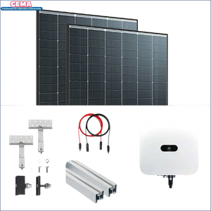 Solarpanel-Installation Kit für Huawei 8kW Komplettpaket mit Vertex S+ Black und Sun2000-8KTL-M1