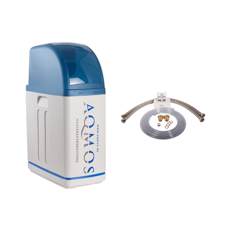 Impianto addolcitore d'acqua Aqmos R2D2-48 con kit di collegamento 1 pollice