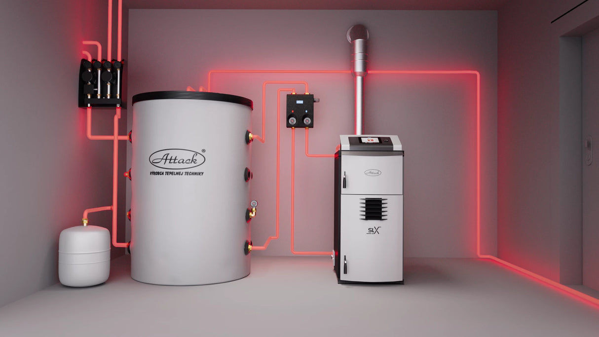 Gazéificateur à bois 25 kW ATTACK SLX 25 Profi