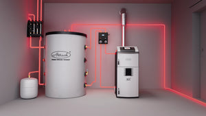 Gazéificateur à bois 25 kW ATTACK SLX 25 Profi