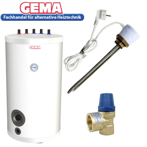 Warmwasserspeicher 100 Liter + Heizpatrone 1,5 kW PV geeignet - GEMA Shop