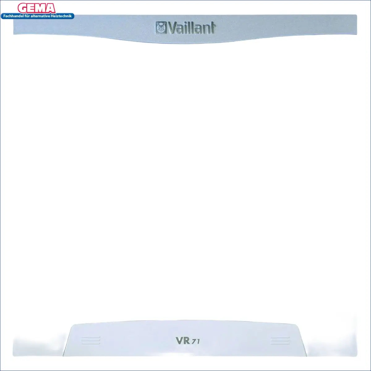 Weißer Vaillant Heizkessel mit VR 71 Zusatzmodul für solare Funktionen und Boiler-Zubehör