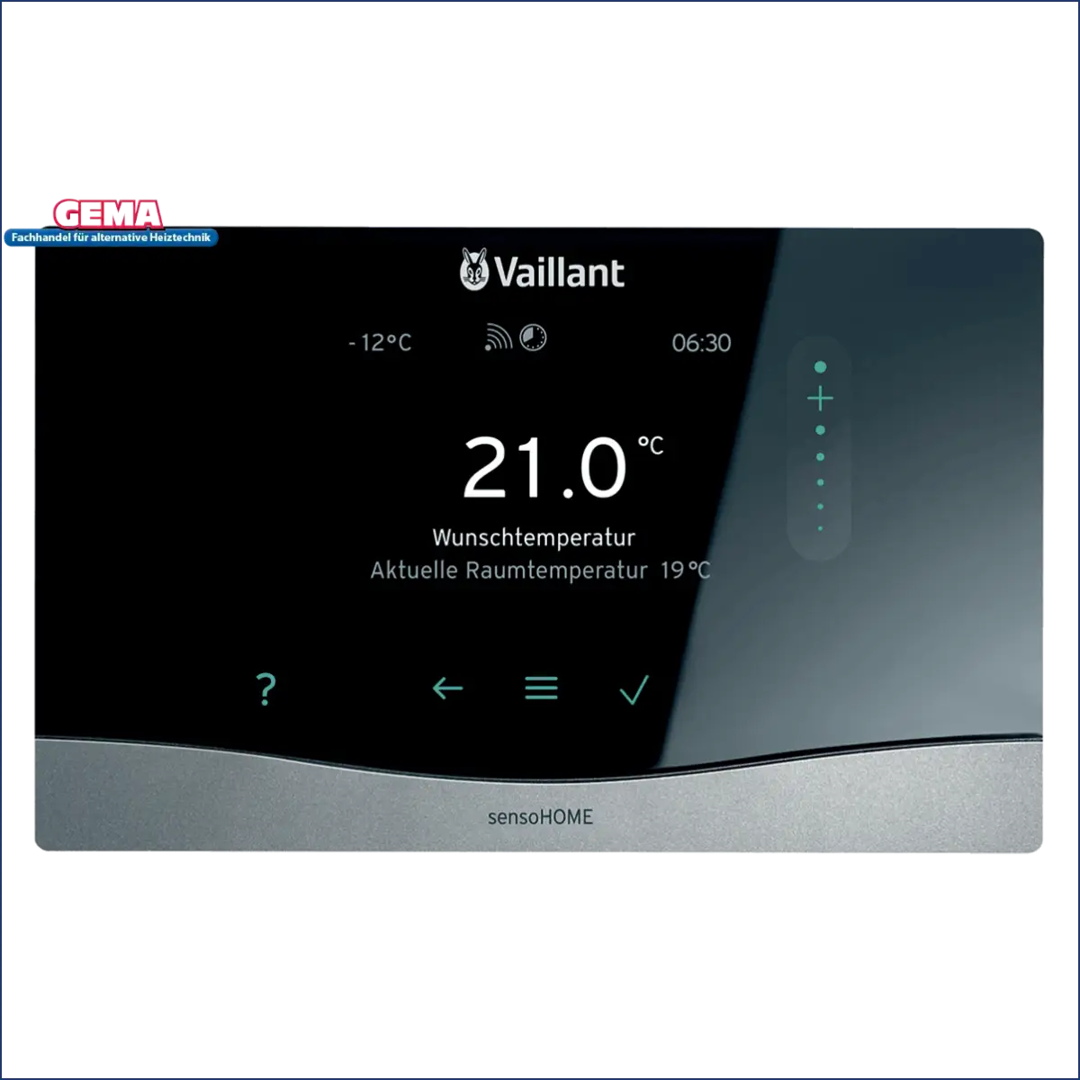 Vaillant sensoHOME Raumtemperaturregler Thermostat für intelligente Heizsteuerung