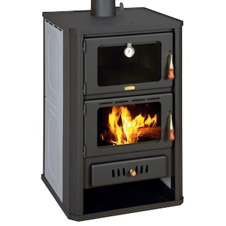 Wasserführender Kaminofen mit Backfach Prity FGW15 - 19,8 kW - GEMA Shop