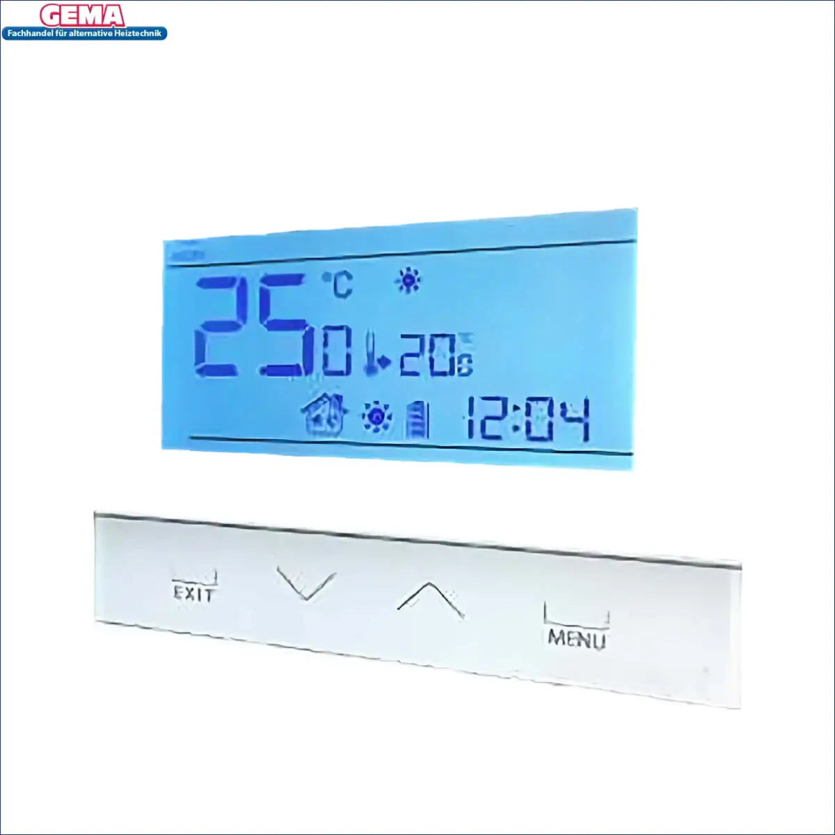 Digitaler Thermostat mit Display für Zimmerregler Master und Wochensteuerung bei Boilers